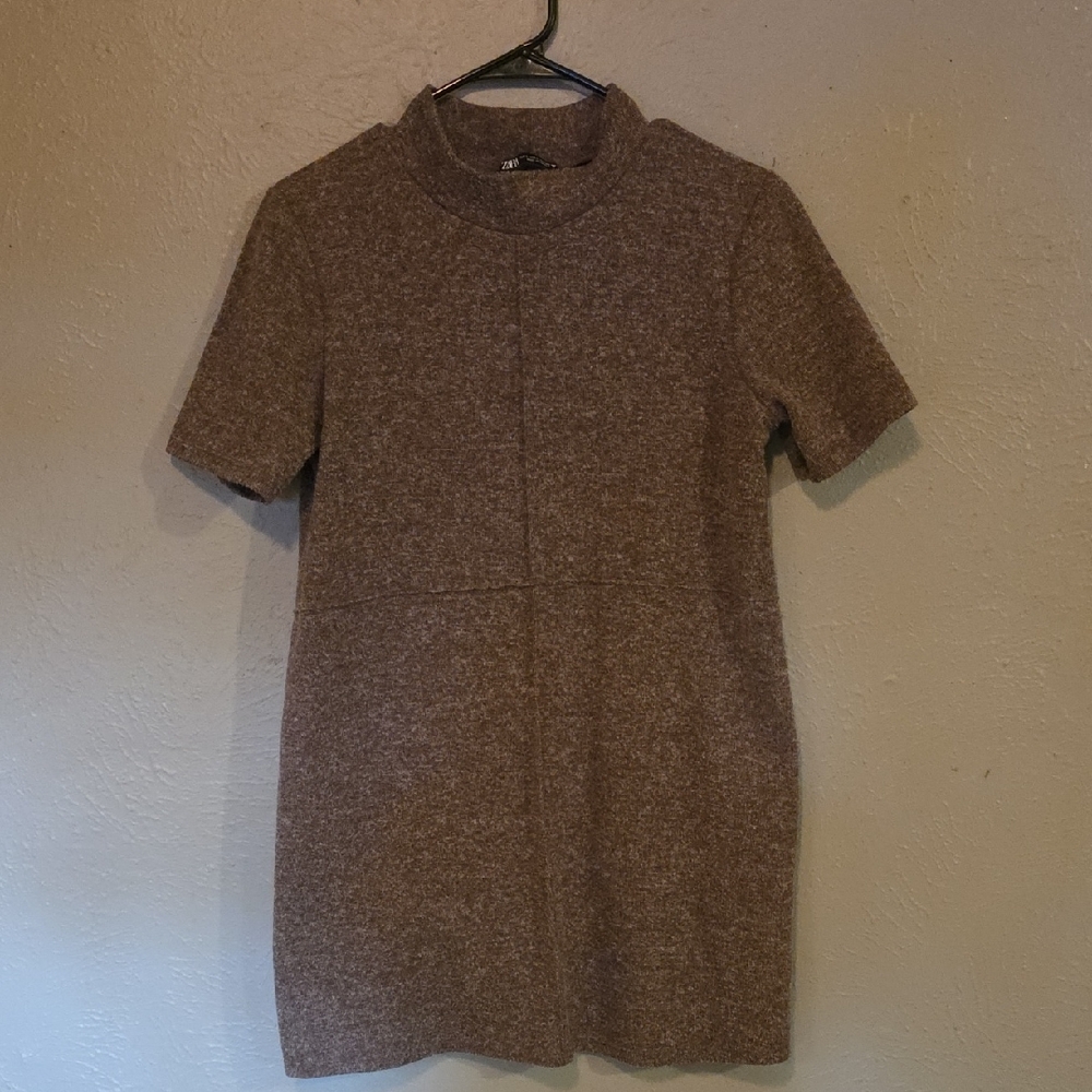 Zara Purple Knit Mini Dress